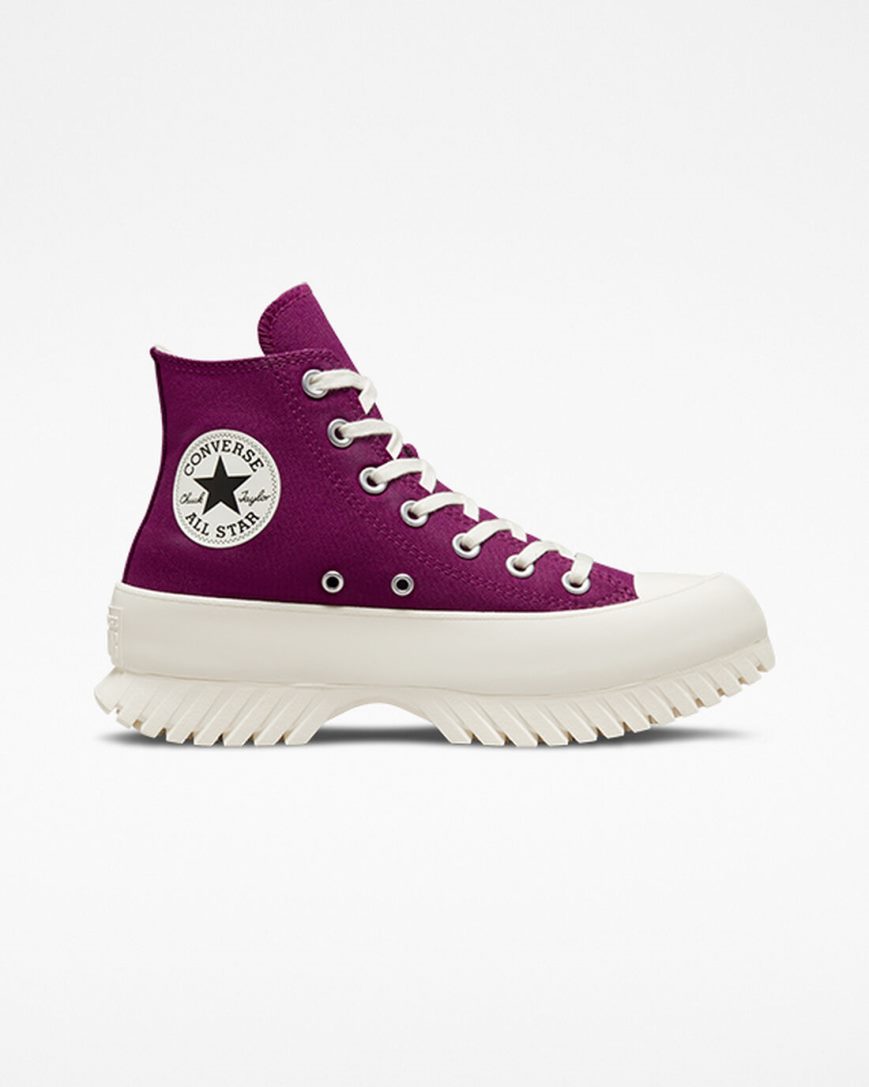 Dámské Boty Vysoké Converse Chuck Taylor All Star Lugged 2.0 Seasonal Color Fialové Černé | CZ LFMQ17